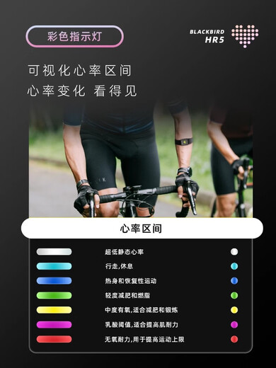 Blackbird Blackbird heart rate armband HR5 Bluetooth heart rate monitoring sports running and cycling sports outdoor waterproof HR5 arm heart rate belt