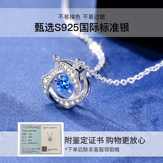 Vana Beating Heart Silver Necklace Female Pendant Birthday Gift for Girlfriend and Wife Imported Version Beating Heart Necklace