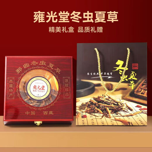 [Gute Nahrungszertifizierung] Yongguangtang Cordyceps sinensis tibetaner Nagqu Cordyceps 2 Wurzeln/G New Hay Cordyceps Geschenke und nahrhafte Produkte Geschenke für Älteste und Eltern 100G [50g*2 Boxen] Geschenkbox-2-Wurzeln/G.