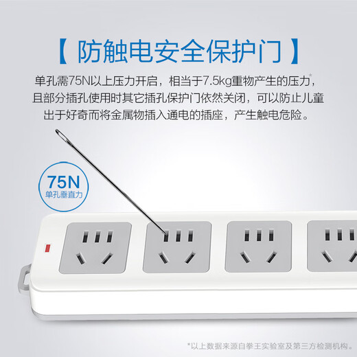 QUANWANG new national standard socket/socket board/strip/QW-A040 4-position wireless plug strip (need to provide your own power cord and plug)