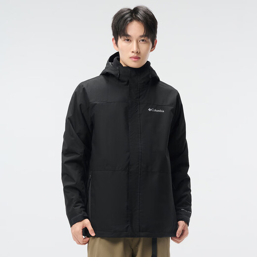 Columbia Jacket Men's Fleece Three-in-One 25 Autumn and Winter Waterproof and Coldproof Warm Jacket WE4714 010XL