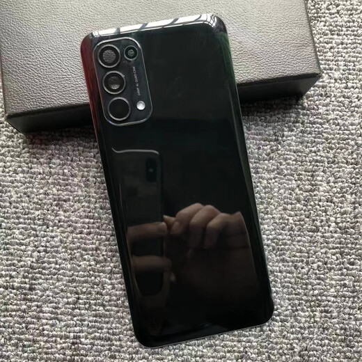 Suitable for OPPOreno back cover original glass back case Pro mobile phone case battery cover back case Reno5Pro moon night black with frame lens