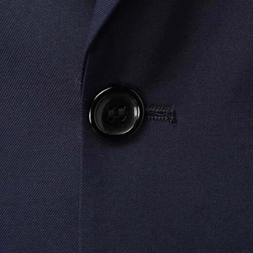 ROMON suit men's three-piece suit business slim professional formal groomsmen suit groom suit navy blue XL