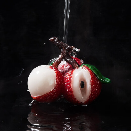 Rongshantang Color Changing Lychee Tea Pet Tea Tray Ornaments for Household Fun Kung Fu Tea Accessories Color Changing Resin Tea Pet Ornaments - Daji Dali