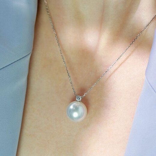 Xingtang Seawater Pearl Pendant Single Australian South Sea White Necklace Silver White Princess Style True Round South Sea White