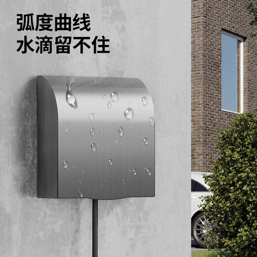 International Electrician Boîte anti-éclaboussures en acier inoxydable Type 86 Prise de commutation étanche pour extérieur Couvercle de protection en métal ignifuge et résistant au soleil Résistance aux hautes températures Type 86 ignifuge, étanche et résistant au soleil