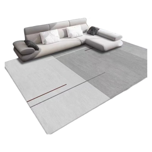Wanchuang [Customizable] Living Room Coffee Table Carpet Nordic Bedroom Floor Covering Room Light Luxury High-Level Large Area Blanket Unmistakable Color - Simple Style 8854200*300cm [Upgraded Fabric Waterproof Style]