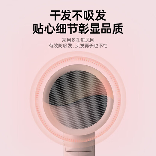 CONFU hair dryer for home use in student dormitories low power foldable quick drying hair care hot and cold air small portable mini hair dryer foldable low power 1100W KF-3135 Disney Pink