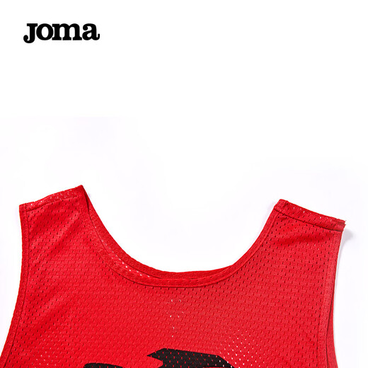 JOMA组队对抗分队背心团购定制足球训练运动背心男女通款对抗服马甲 红色 M
