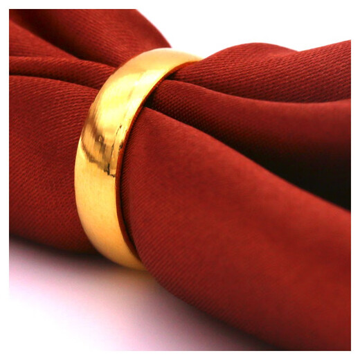 Zhou Jincheng gold ring for men and women, pure gold 999 solid ring, glossy live mouth, Tianyuan couple style gold ring, live mouth, gold weight 3.78g