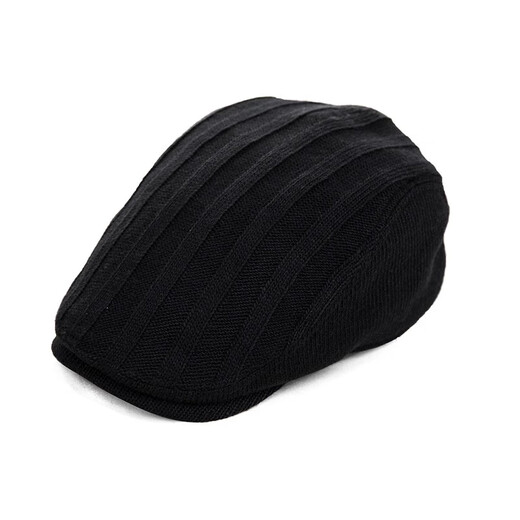 FANCET hat men's autumn and winter European and American fashion peaked hat winter casual knitted beret forward hat for dad and elders