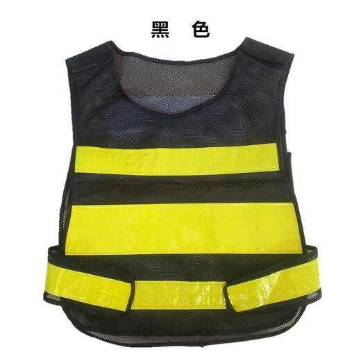 Kun Geng Cycling Night Running Reflective Vest Vest Environmental Sanitation Construction Traffic Reflective Clothing Safety Warning Strap Elastic Multi-Pocket Fluorescent Green