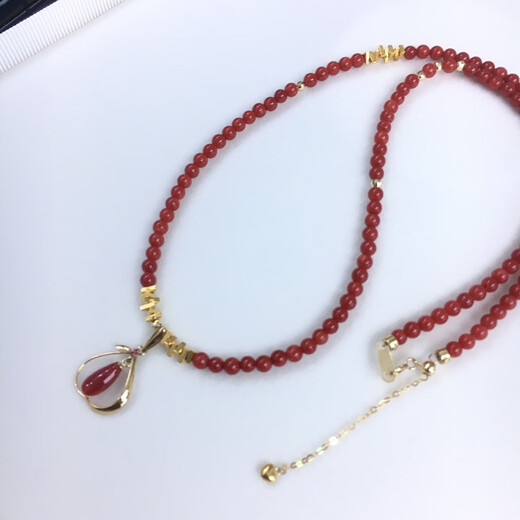 Zhaohao Coral Necklace Zodiac Year Ball Necklace