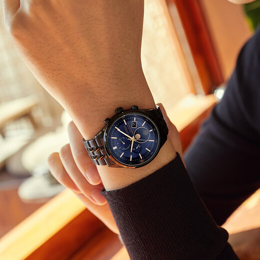 CITIZEN watch men's Japanese and Korean watch Air Eagle series light kinetic energy radio wave steel belt business gift BY1035-56L