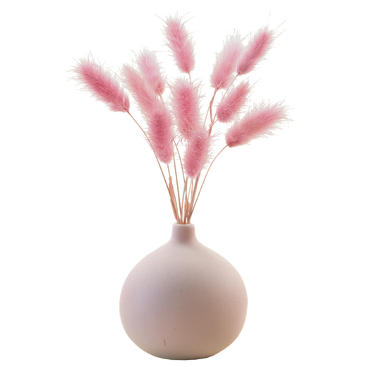 Aesthetic Hacker Dried Flower Bouquet Morandi Vase Nordic Dried Flower Decoration Table Ornaments Fresh Flower Arrangement Bedroom Forest Dried Flower Rabbit Tail Containing Bottle