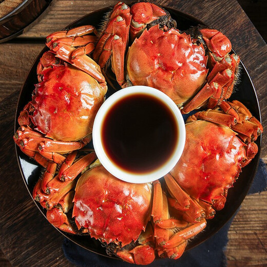 Live crab Yangcheng Emperor hairy crab fresh spot extra large male crab female crab exquisite gift box spot male 5.0 two female 4.0 two 5 pairs 10 pieces