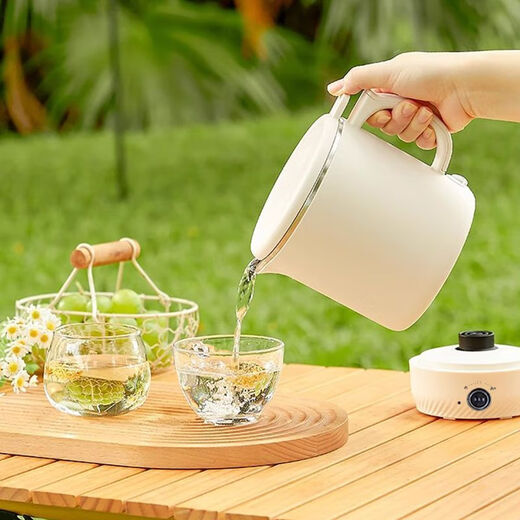 AIKAISUN German Folding Kettle Travel Portable Hot Water Kettle Insulated All-in-One Health Pot Intelligent Boiling Cup Small Instant Noodle Pot 800ML 304L Integrated Inner Tank Ultra-Thick Waterproof Leakage Can Be Taken on Airplanes and High-Speed Rails