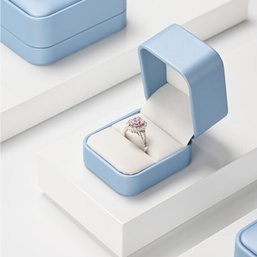 
Duobaoni Jewelry Box High-end Rounded PU Leather Ring Box Bracelet Pendant Earring Box Gift Jewelry Packaging Box Customized Logo Earring Box-H15902