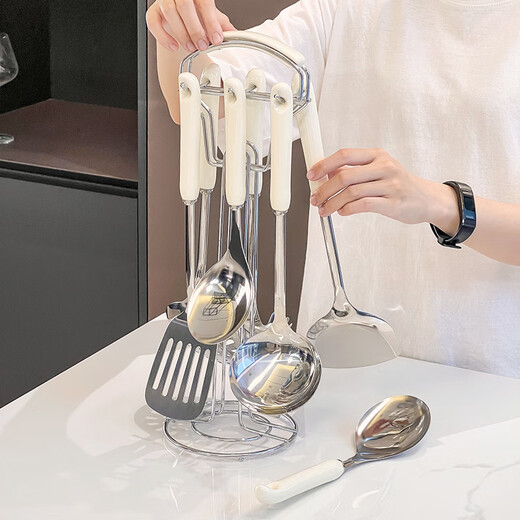 轻奢厨房用品家用大全勺子铲子组合套装厨具炒菜锅铲勺子汤勺全套 854