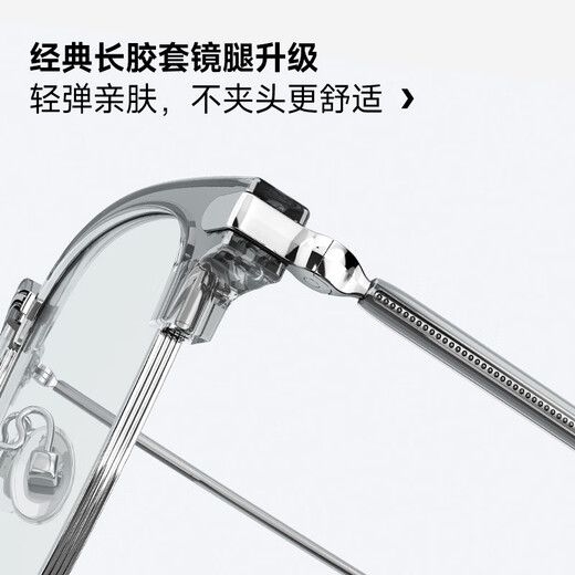 MOLSION陌森眼镜眉架肖战同款男女眼镜框配度数防蓝光MJ6180 B80银色|橄榄绿 框+优可视防蓝光1.60片(600度内)