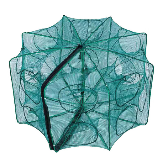 Ground net, lobster net, fish and shrimp net, fish net, can not come out, only enters the fishing net to fish eel cage, loach ground net, 6 holes, thickened and bold + 5 packs of bait