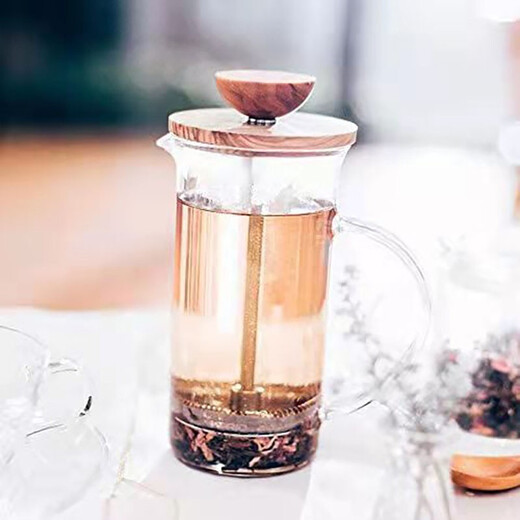 HARIO French press heat-resistant glass olive wood coffee pot teapot imported from Japan THW