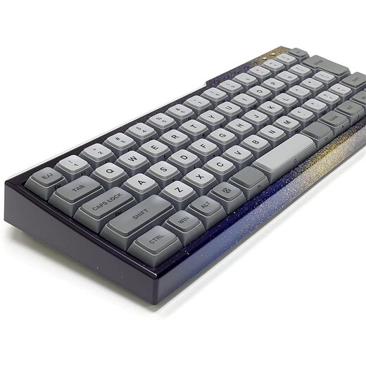 Filco JD Logistics Japan Direct Mail FILCO Galaxy Gold Lacquer Mechanical Keyboard Japanese Arrangement 66 Keys KOBO-GXG08 Red Axis Matte Black Keycaps