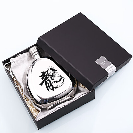 Maduro304 Stainless Steel Large Wine Bottle Outdoor Carry Convenient Kettle Large Capacity Wine Bottle 17 ounces 1 Jin Jin is equal to 0.5 kilograms with engraving customization