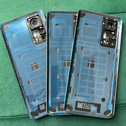 LZQLY is suitable for Xiaomi 12T original back cover 12Tpro glass back shell 22081212UG battery cover headphone accessories Xiaomi 12T/Tpro black back cover without frame