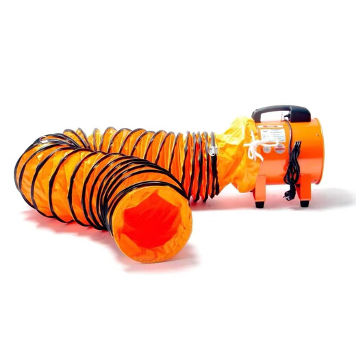 Customized portable duct axial flow fan ventilation equipment marine high-power moisture-proof mobile air supply industrial machine 250mm air duct 5 meters