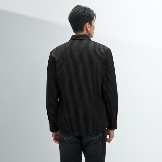 HLA Heilan House shirt men's winter light business fashion series plus velvet warm shirt for men