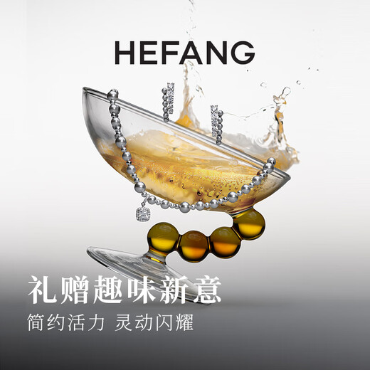 HEFANG He Fang Jewelry Bubble Double Layer Earrings Silver Earrings Light Luxury High-end Feeling Birthday Gift for Girlfriend Silver Gray/Earrings Style