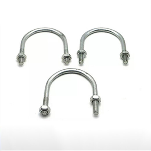 Zhongmi u-shaped clamp national standard hoop/U-shaped hoop/U-shaped pipe clamp U-shaped screw large U-shaped clamp bolt special-shaped U-shaped buckle m6*6 points (DN20)