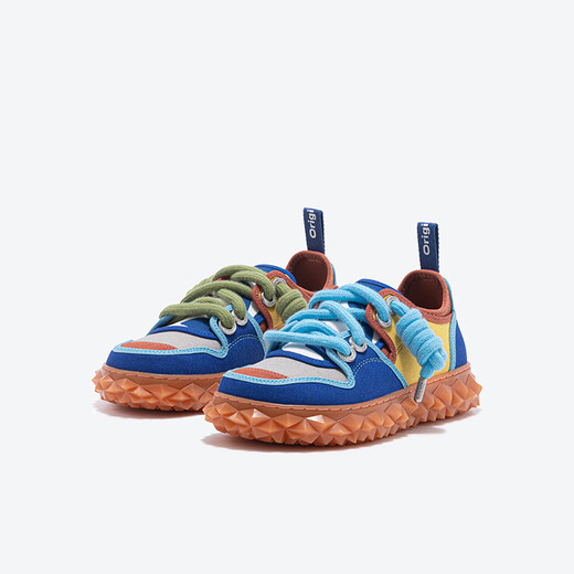 
OETZI Iceman Oz's cute canvas shoes for men and women in the same style spring and summer contrasting colors versatile thick-soled jelly big head ugly shoes blue yellow gray white brick red T24341540 43