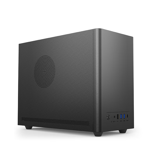 硕一凤凰U300 320台式机电脑matx迷你机箱itx白色非侧透mini小尺寸手提主机箱壳家用商务办公桌面搭配 凤凰U300 黑色标准版