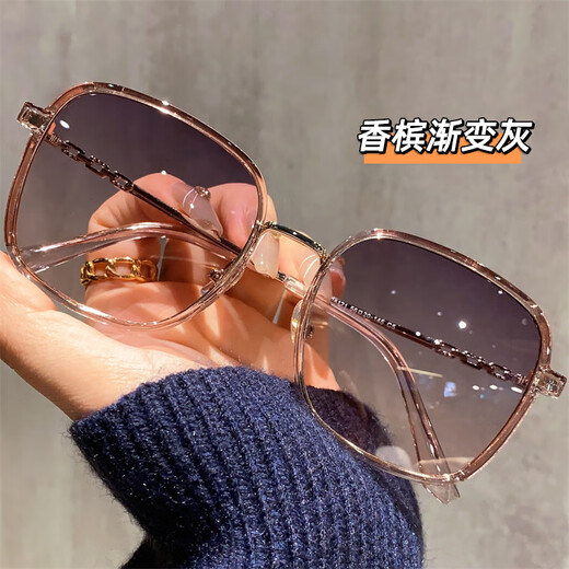 LESCA LUNETIER大方框显脸小墨镜女2024新款潮流高级感防紫外线辐射太阳眼镜