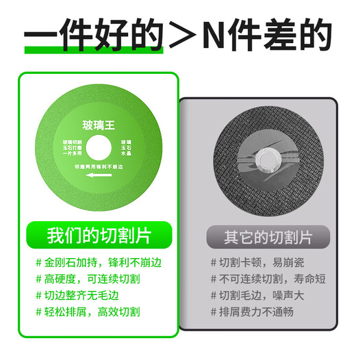 MeiKeLa ceramic tile beautiful seam cutting disc seam clearing and opening grinding disc angle grinder special dry cutting ultra-thin multi-functional emery saw blade upgraded seam clearing disc 1 piece