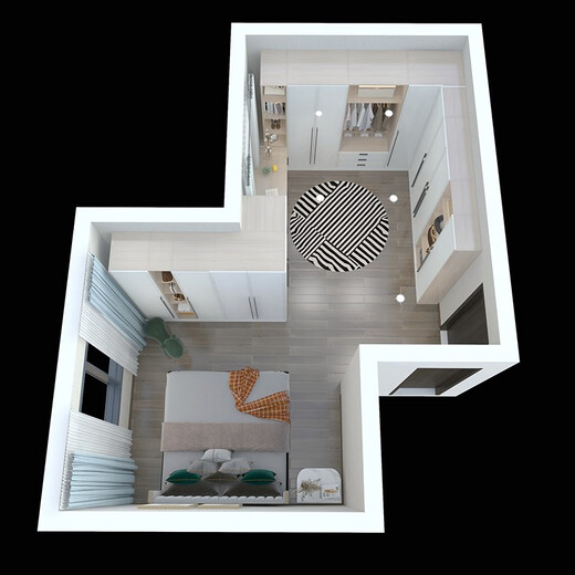 Haier Wardrobe Customized Bedroom Furniture for Small House Whole House Modern Simple Bookcase Wine Cabinet Cloakroom Customized Customized Gold