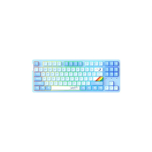 DAREU A87 PRO three-mode hot-swappable 87-key RGB backlight rechargeable mechanical gaming keyboard light pink