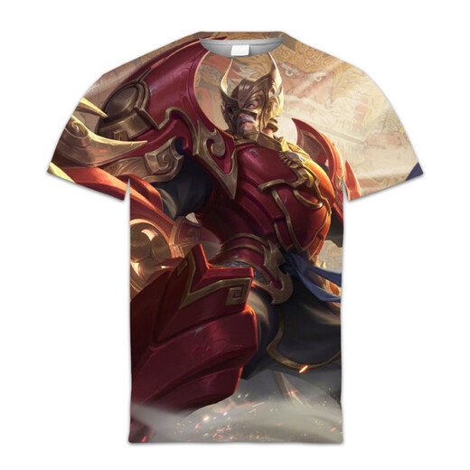 
FHHUABD King of Glory T-shirt Five Tiger General Clothes Print Limited Skin Door Brothers School Customization Trend 1517 Zhang Fei-Hu Po One Size 2xl (125-140Jin [Jin equals 0.5 kg])