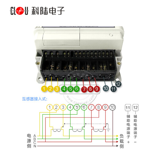
Kelu Shenzhen DTZY719-Z three-phase four-wire smart meter level 1 three-phase carrier meter 3*220/38 3220/3220/380V31.5(6)A