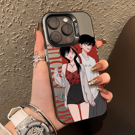 Yu Xuanhong Conan und Xiaolan eignen sich für Apple 14Promax Mobile-Handy-Hülle iPhone15 Schutzhülle 13 High-End 14pro-Farbe