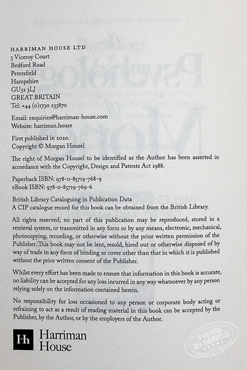 致富心态 关于财富 贪婪与幸福的20堂理财课 The Psychology of Money 英文原版 Morgan Housel