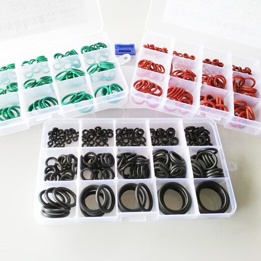 Tanbeiman Combination Gasket O-ring Seal Repair Box Multiple Specifications Gasket Set Repair Kit Gasket High-Pressure Oil Pipe Mat Dingqing National Standard O-ring Repair Box 15 Specifications, 200 in total