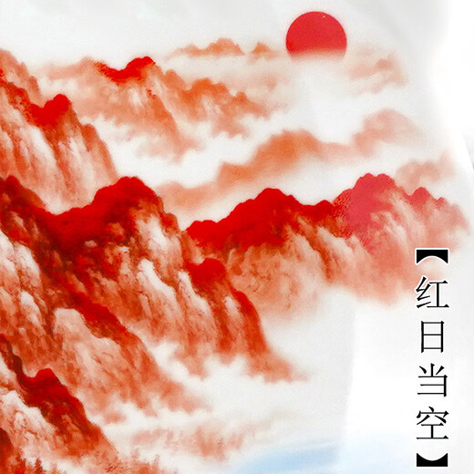 Dingqi Ceramics Jingdezhen Handmade Pastel Lucky Lucky Head Three-piece Set Vase Decorative Ornaments Home Living Room TV Cabinet Wine Cabinet Classic Lucky Lucky Head Three-piece Set + Free Base