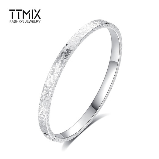 TTMIX platinum bracelet broken ice ice female pt950 imperial concubine bracelet semi-solid sparkling platinum bracelet bracelet 56mm weight 11.10g width 3.2mm