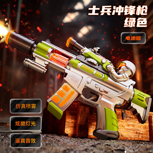 Snaen children's toy boy gun electric sound and light submachine gun telescopic hand 3-6 years old 2 baby birthday New Year gift