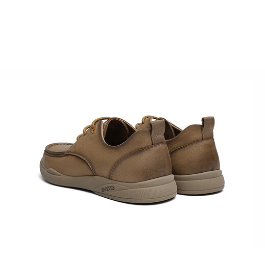 Red Dragonfly Men's Shoes New Fashion Business Casual Shoes Men's Low-top Workwear Style Commuting Men's Leather Shoes WHA13300 Camel 40