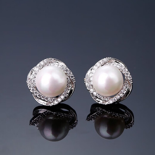 Oin pearl ear clip clip-on earrings without piercings without piercings earrings for women high-end light luxury earrings 2024 new style ear clips without piercing silver 9mm beads