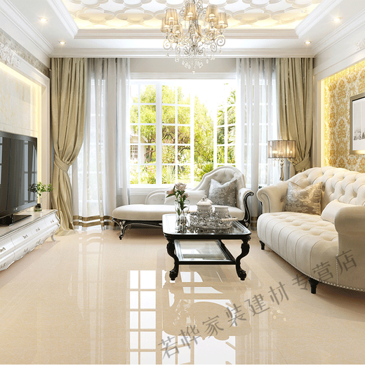 Sailotou Guangdong Foshan ceramic tile engineering floor tiles 800x800 shopping mall polished tiles living room bedroom floor tiles warm color tiles yellow Pilates